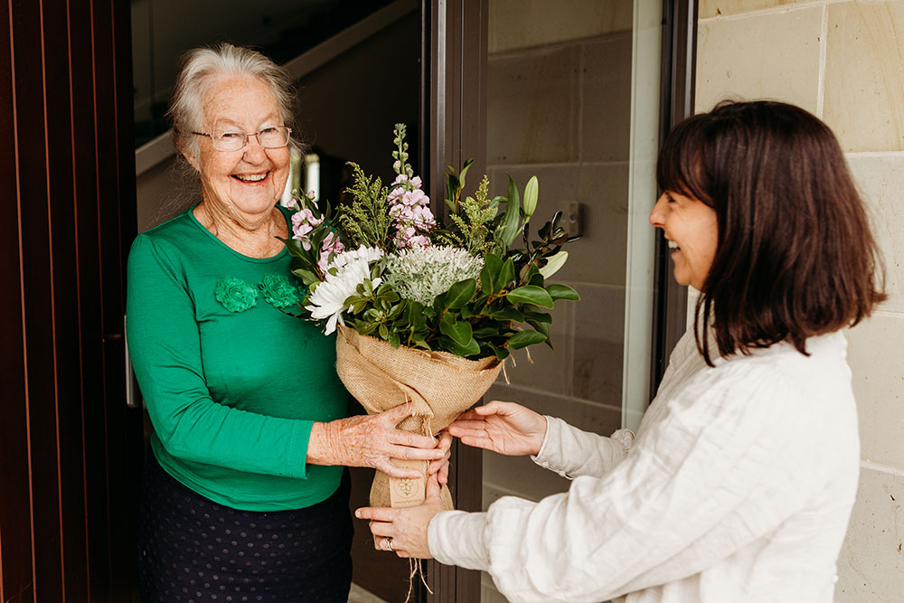 Delivering flowers in Christchurch
